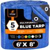 Xpose Safety 6 ft x 8 ft 5 mil Tarp, Blue, Polyethylene BT-68